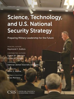 cover image of Science, Technology, and U.S. National Security Strategy